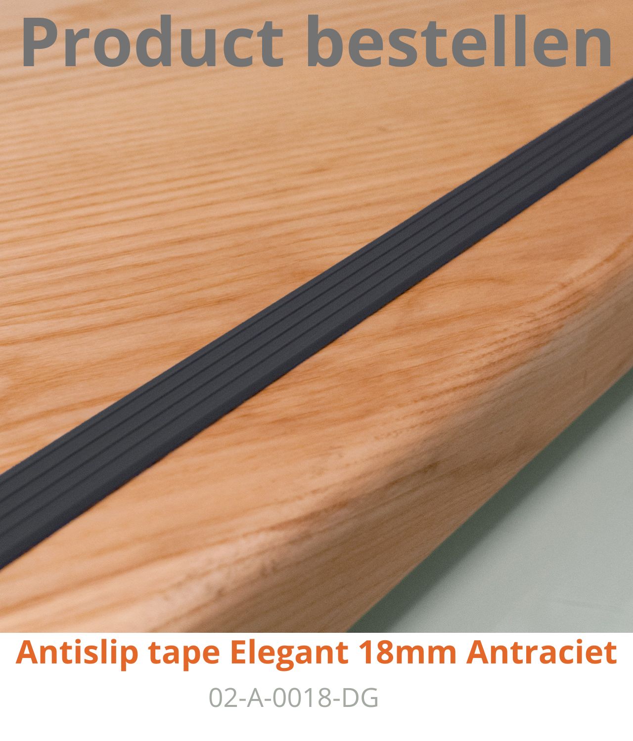 Antisliprubbertape Elegant Antraciet