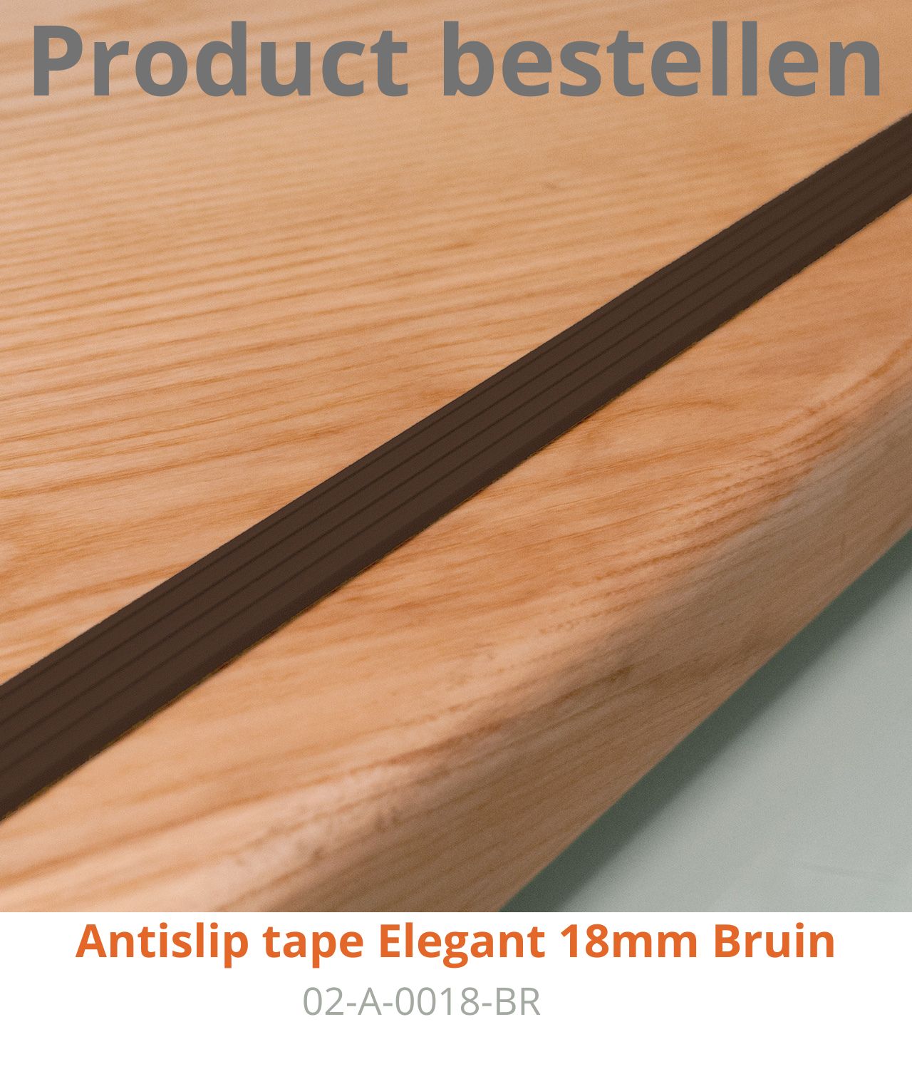 Antisliprubbertape Elegant Bruin