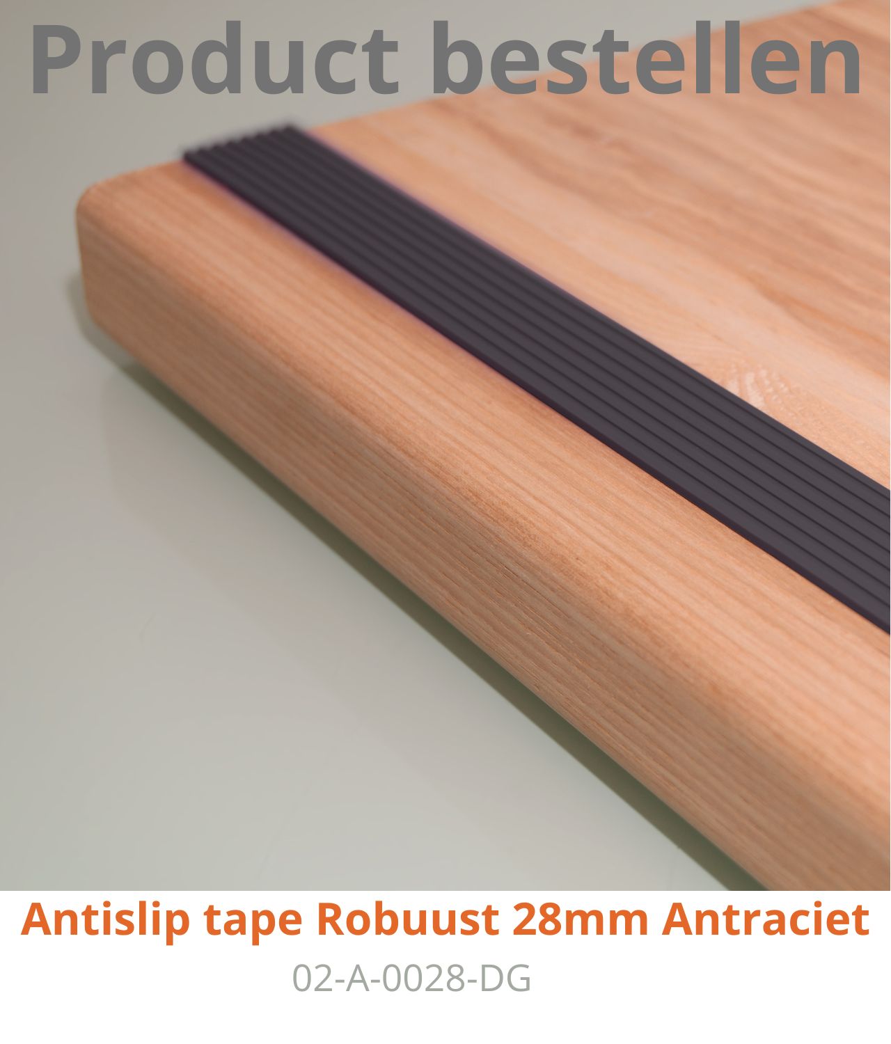 Antisliprubbertape Robuust Antraciet