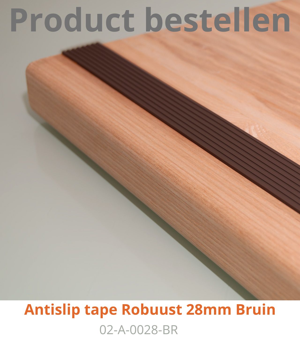 Antisliprubbertape Robuust Bruin