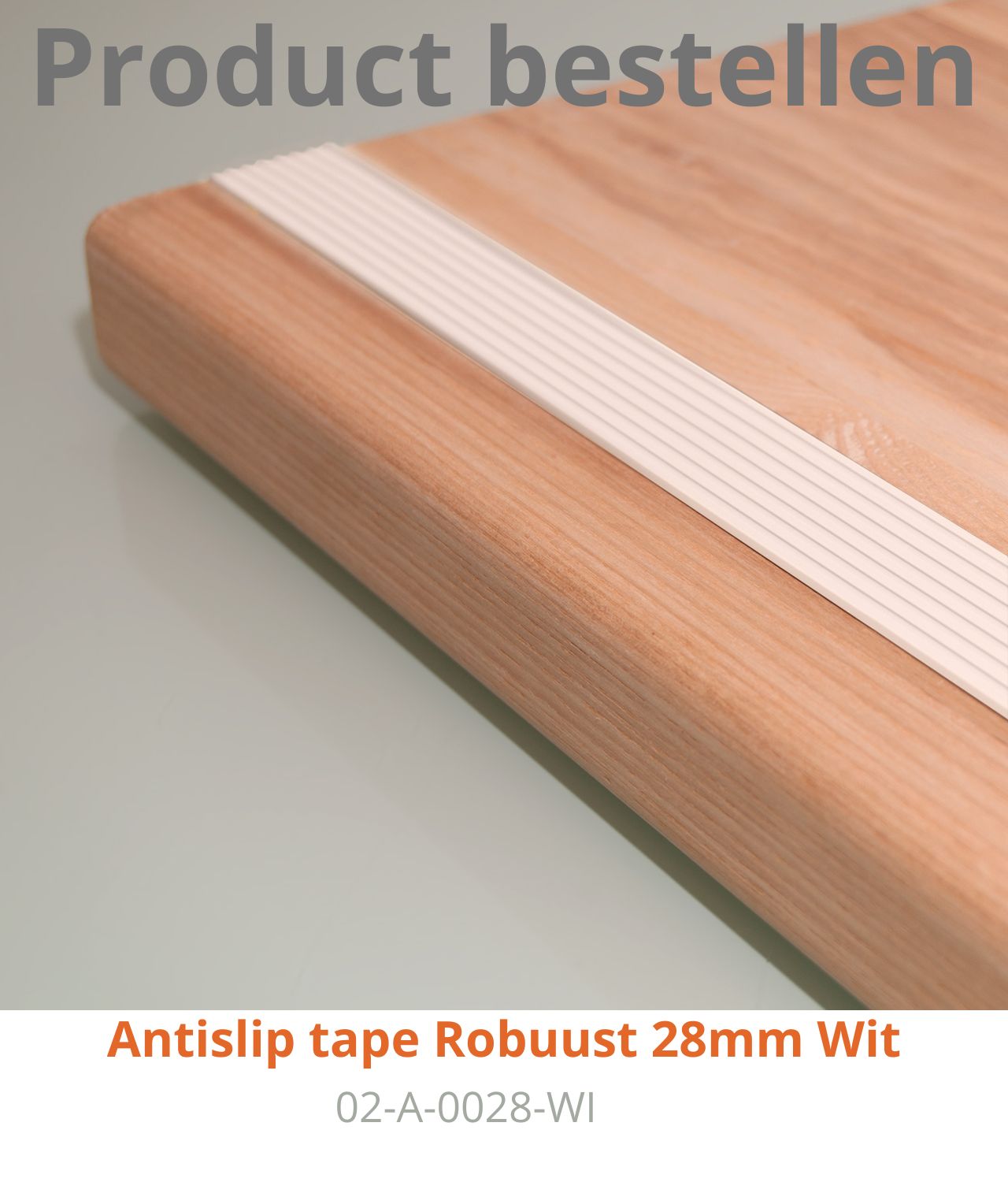 Antisliprubbertape Robuust Wit